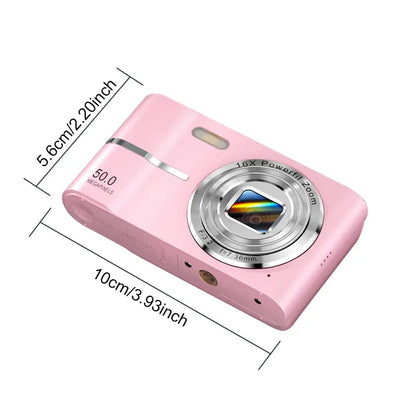 Mini Digital Camera 1080P with 16X Zoom, Portable Pocket Camera with SD Card