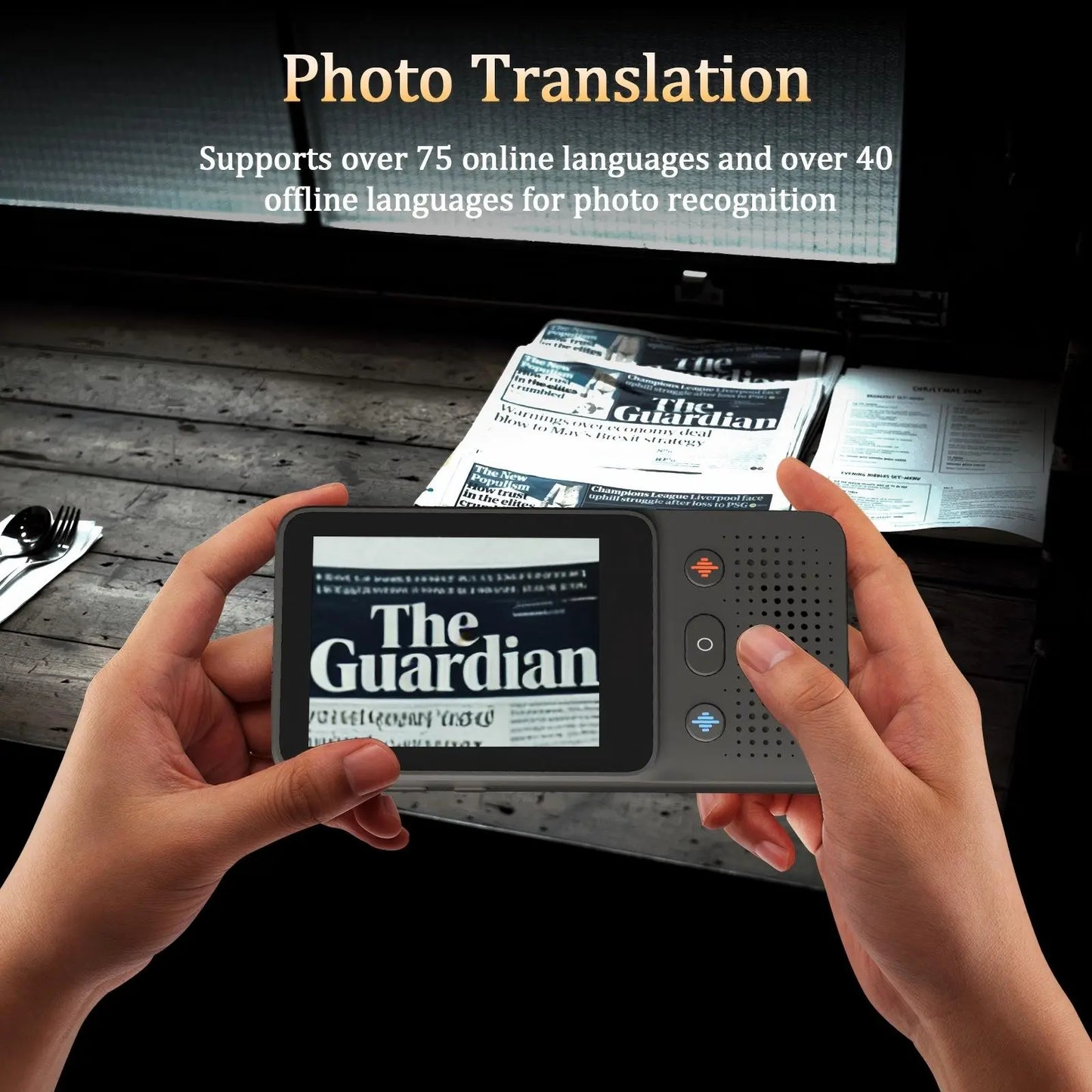 AI Language Translator Device, Real-Time Two-Way Translation for 138+ Languages