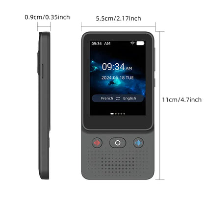 AI Language Translator Device, Real-Time Two-Way Translation for 138+ Languages